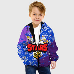 Куртка с капюшоном детская BRAWL STARS LOU, цвет: 3D-черный — фото 2