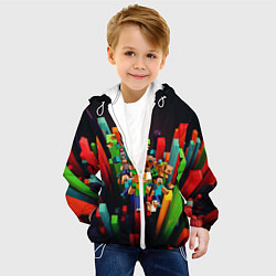 Куртка с капюшоном детская MINECRAFT GAME S, цвет: 3D-белый — фото 2