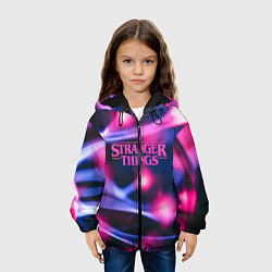 Куртка с капюшоном детская STRANGER THINGS S, цвет: 3D-черный — фото 2
