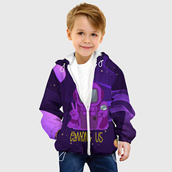 Куртка с капюшоном детская Among Us x Fortnite, цвет: 3D-белый — фото 2