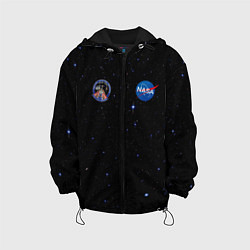 Куртка с капюшоном детская NaSa Space Космос Наса цвета 3D-черный — фото 1