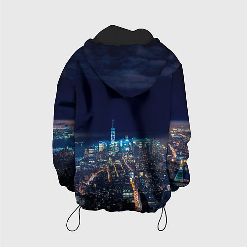 Детская куртка Ночной город / 3D-Черный – фото 2