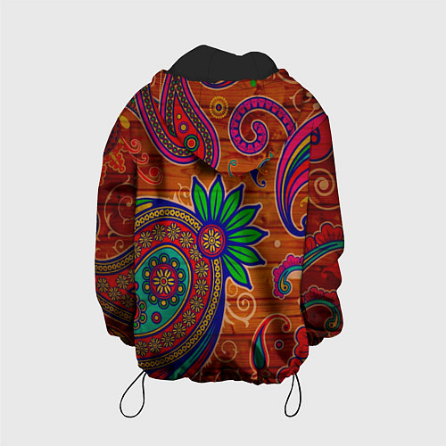 Детская куртка Узоры текстура фон / 3D-Черный – фото 2