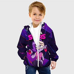 Куртка с капюшоном детская Emz Эмз Brawl Stars, цвет: 3D-белый — фото 2