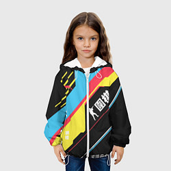 Куртка с капюшоном детская Cs:go CyberSecurity Кибербезопасность, цвет: 3D-белый — фото 2