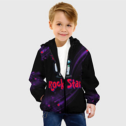 Куртка с капюшоном детская Among Us Rock Star, цвет: 3D-черный — фото 2
