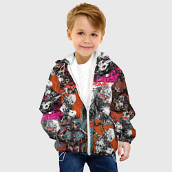 Куртка с капюшоном детская Cyberpunk 2077, цвет: 3D-белый — фото 2