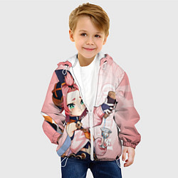 Куртка с капюшоном детская GENSHIN IMPACT, ДИОНА, цвет: 3D-белый — фото 2
