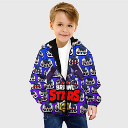 Куртка с капюшоном детская BRAWL STARS EDGAR, цвет: 3D-черный — фото 2