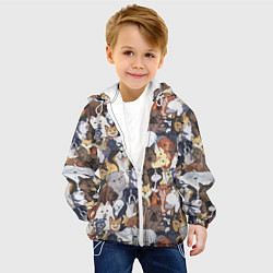 Куртка с капюшоном детская Dogs, цвет: 3D-белый — фото 2
