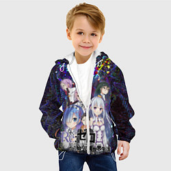 Куртка с капюшоном детская Re:Zero Жизнь с нуля, цвет: 3D-белый — фото 2