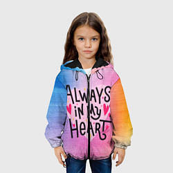 Куртка с капюшоном детская Always, цвет: 3D-черный — фото 2