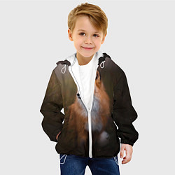 Куртка с капюшоном детская Лиса-охотница, цвет: 3D-белый — фото 2