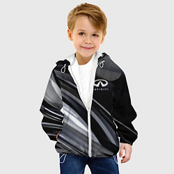 Куртка с капюшоном детская Infiniti, цвет: 3D-белый — фото 2