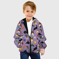 Куртка с капюшоном детская Собаки Love me, цвет: 3D-черный — фото 2