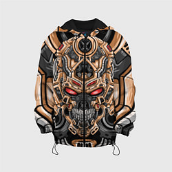 Куртка с капюшоном детская CyberSkull, цвет: 3D-черный