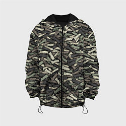 Куртка с капюшоном детская Камуфляж - Димон, цвет: 3D-черный