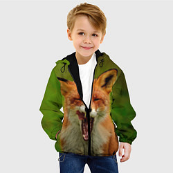 Куртка с капюшоном детская Лисица, цвет: 3D-черный — фото 2