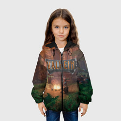 Куртка с капюшоном детская Valheim Вальхейм, цвет: 3D-черный — фото 2