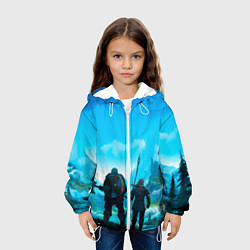 Куртка с капюшоном детская Вальгала, цвет: 3D-белый — фото 2