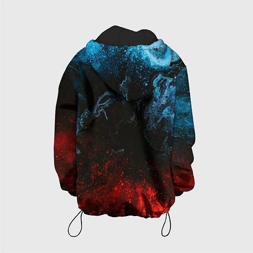 Детская куртка Огонь И Вода / 3D-Черный – фото 2