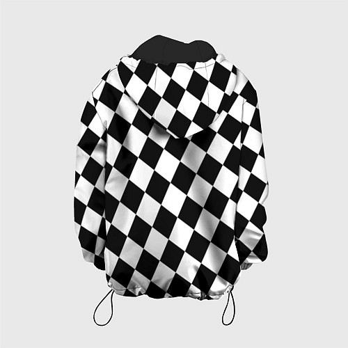 Детская куртка Шахматы / 3D-Черный – фото 2