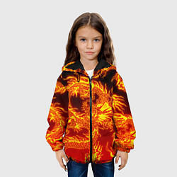 Куртка с капюшоном детская ДРАКОН, цвет: 3D-черный — фото 2