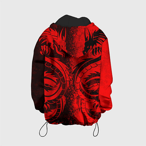 Детская куртка BLACK RED DRAGONS TATOO / 3D-Черный – фото 2