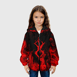 Куртка с капюшоном детская BERSERK БЕРСЕРК КЛЕЙМО, цвет: 3D-черный — фото 2
