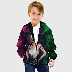 Куртка с капюшоном детская ДЖУДИ АЛЬВАРЕС CYBERPUNK, цвет: 3D-черный — фото 2