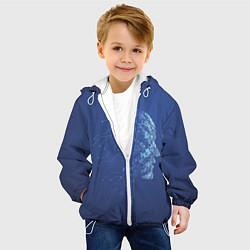 Куртка с капюшоном детская Digital face, цвет: 3D-белый — фото 2