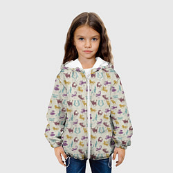 Куртка с капюшоном детская Знаки Зодиака, цвет: 3D-белый — фото 2