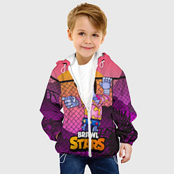 Куртка с капюшоном детская STU СТУ Miami Brawl Stars, цвет: 3D-белый — фото 2