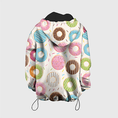 Детская куртка Пончики Donuts / 3D-Черный – фото 2