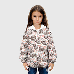 Куртка с капюшоном детская Фастфуд Fast food, цвет: 3D-белый — фото 2