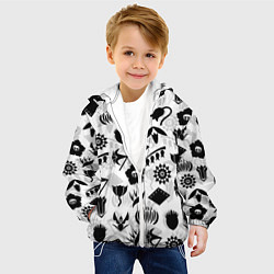 Куртка с капюшоном детская БЛИЧ КАПИТАНЫ ГОТЕЙ 13 ЭМБЛЕМЫ, цвет: 3D-белый — фото 2