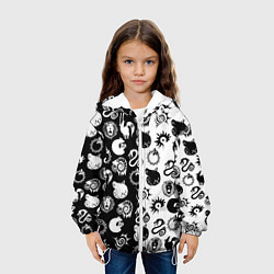 Куртка с капюшоном детская ЭМБЛЕМЫ МАГИЧЕСКАЯ БИТВА JK, цвет: 3D-белый — фото 2