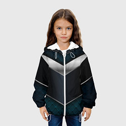 Куртка с капюшоном детская 3D dark metal, цвет: 3D-белый — фото 2