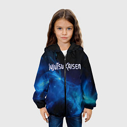 Куртка с капюшоном детская Магическая Битва, цвет: 3D-черный — фото 2
