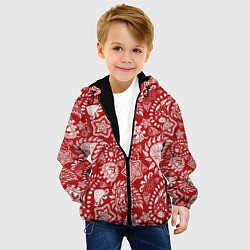 Куртка с капюшоном детская Фракталы, цвет: 3D-черный — фото 2