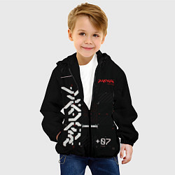 Куртка с капюшоном детская CuberPunk 2077, цвет: 3D-черный — фото 2