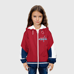 Куртка с капюшоном детская Washington Capitals, цвет: 3D-белый — фото 2