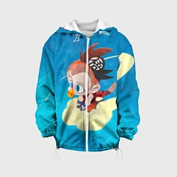 Куртка с капюшоном детская Baby Goku, цвет: 3D-белый