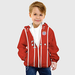 Куртка с капюшоном детская Роберт Левандовски 9, цвет: 3D-белый — фото 2