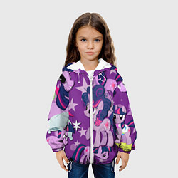 Куртка с капюшоном детская Twilight Sparkle, цвет: 3D-белый — фото 2