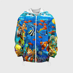 Детская куртка Коралловые рыбки