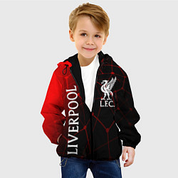 Куртка с капюшоном детская LIVERPOOL ЛИВЕРПУЛЬ СПОРТ, цвет: 3D-черный — фото 2