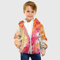 Куртка с капюшоном детская Яркая Bright colors Z, цвет: 3D-белый — фото 2