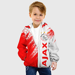 Куртка с капюшоном детская FC AJAX AMSTERDAM ФК АЯКС, цвет: 3D-белый — фото 2