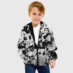 Куртка с капюшоном детская Магическая Битва, цвет: 3D-черный — фото 2